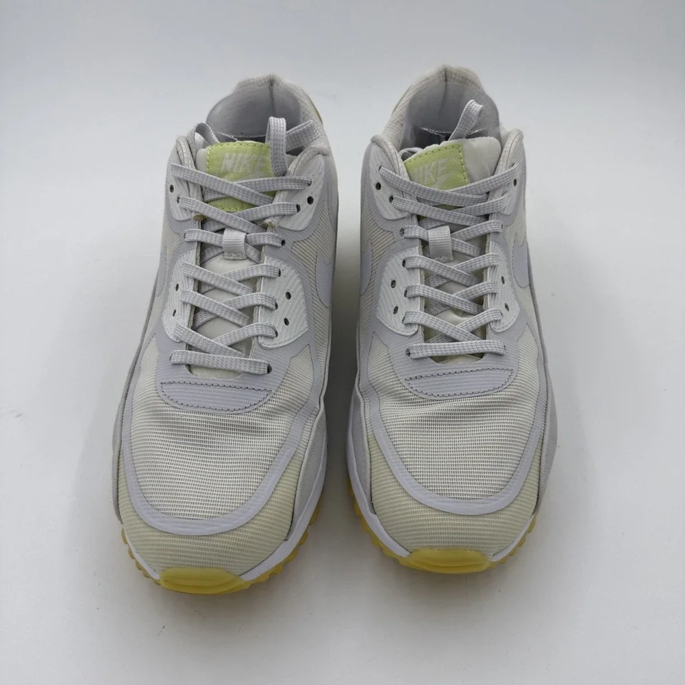 Nike Air Max 90 CMFT Tape White Neon Yellow Sz 9.5